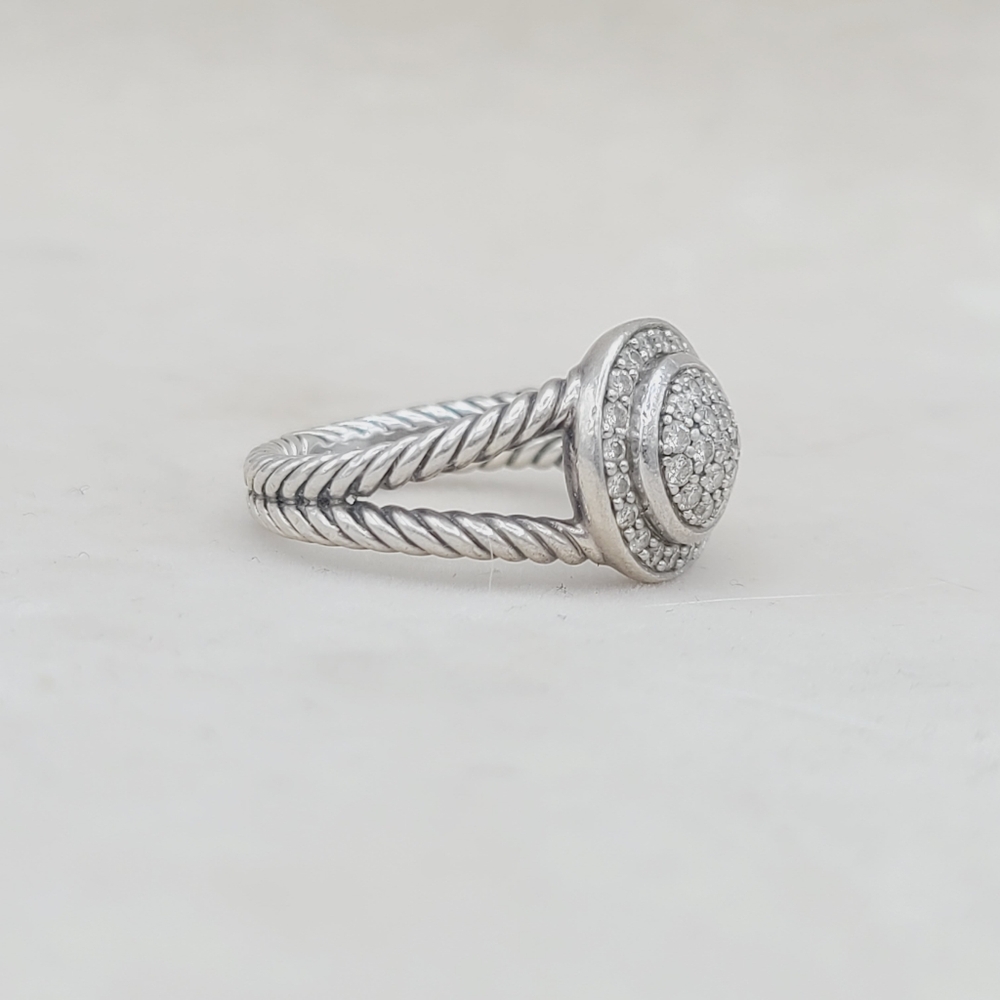 David Yurman Petite Cerise Diamond Ring - Picture 5 of 15